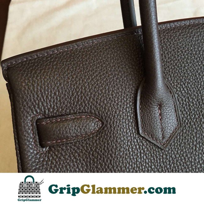 Hermes Cafe Clemence Birkin 30cm Lushentic AAAAA Grade Replica - Image 5