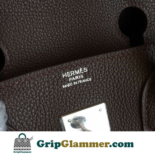 Hermes Cafe Clemence Birkin 30cm Lushentic AAAAA Grade Replica - Image 6