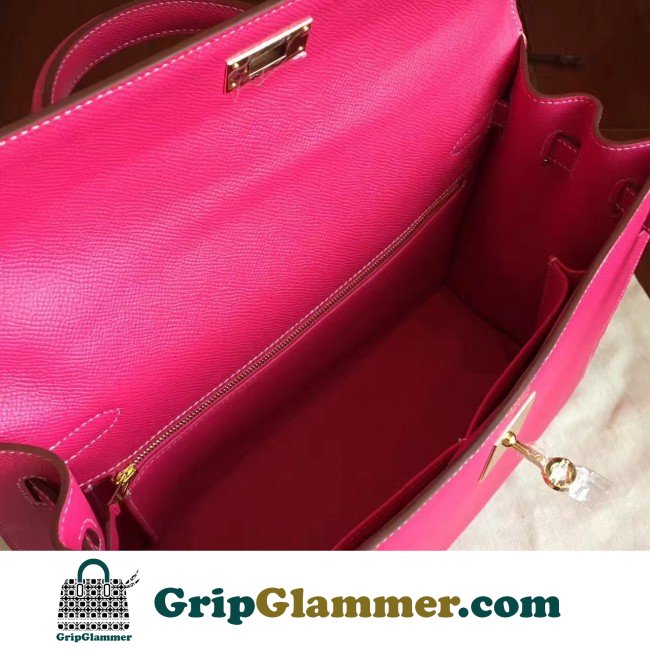 Hermes Rose Tyrien Epsom Kelly 32cm Sellier Lushentic AAAAA Grade Replica - Image 2