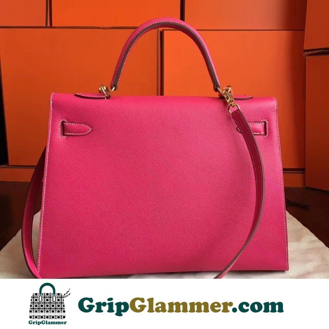 Hermes Rose Tyrien Epsom Kelly 32cm Sellier Lushentic AAAAA Grade Replica - Image 4