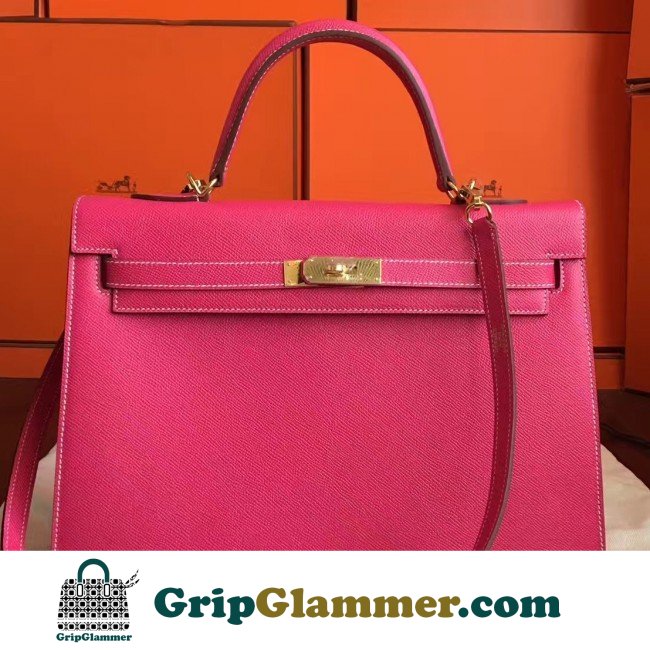 Hermes Rose Tyrien Epsom Kelly 32cm Sellier Lushentic AAAAA Grade Replica