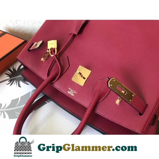Hermes Ruby Epsom Birkin 30cm Lushentic AAAAA Grade Replica - Image 2