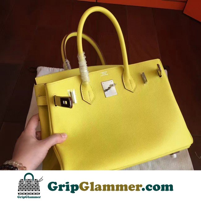 Hermes Jaune Epsom Birkin 35cm Lushentic AAAAA Grade Replica - Image 7