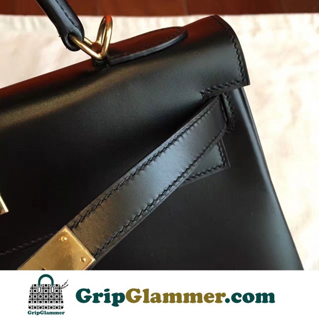 Hermes Black Box Kelly Retourne 32cm Lushentic AAAAA Grade Replica - Image 3