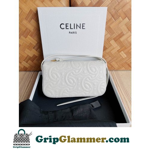 Celine Quilted LambTriomphe Bag-20 X 10 X 4CM - Image 2