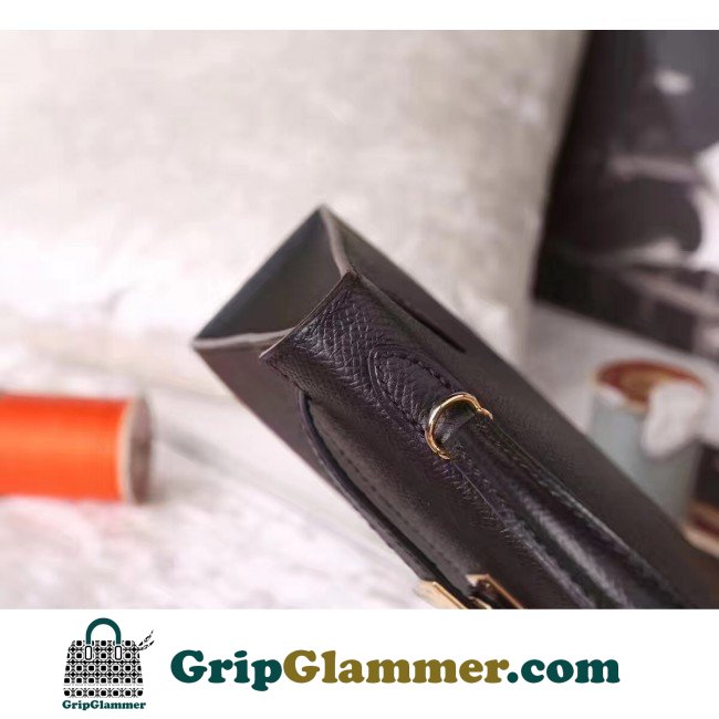 Hermes Black Epsom Kelly Mini II 20cm Lushentic AAAAA Grade Replica - Image 5