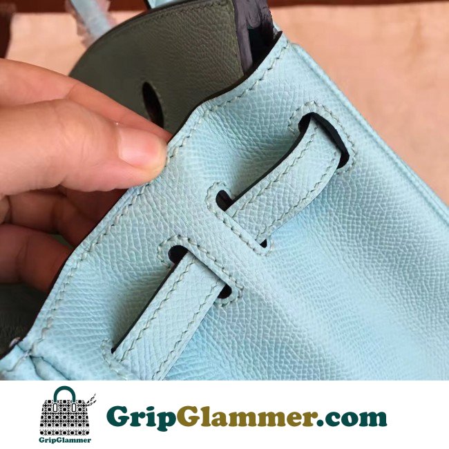 Hermes Blue Atoll Epsom Birkin 25cm Lushentic Grade Replica - Image 2
