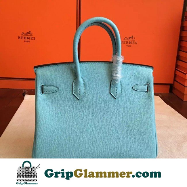 Hermes Blue Atoll Epsom Birkin 25cm Lushentic Grade Replica - Image 4