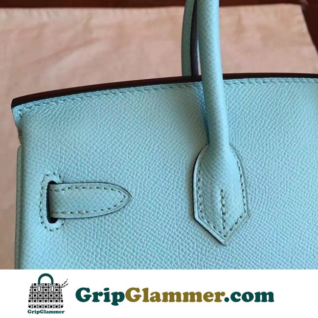 Hermes Blue Atoll Epsom Birkin 25cm Lushentic Grade Replica - Image 5