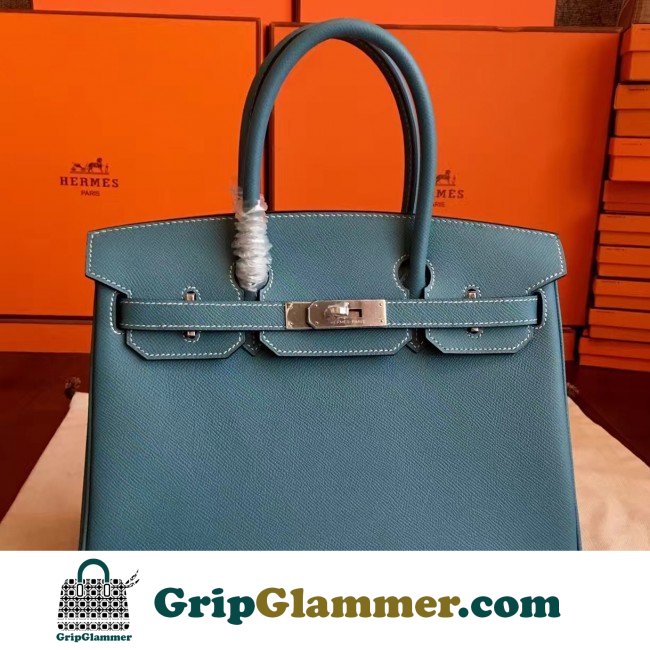 Hermes Blue Jean Epsom Birkin 30cm Lushentic AAAAA Grade Replica