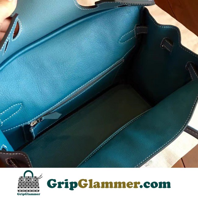 Hermes Blue Jean Epsom Birkin 30cm Lushentic AAAAA Grade Replica - Image 7