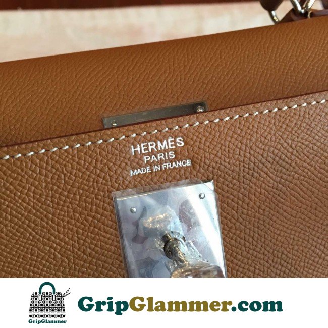 Hermes Brown Epsom Kelly 32cm Sellier Lushentic AAAAA Grade Replica - Image 8