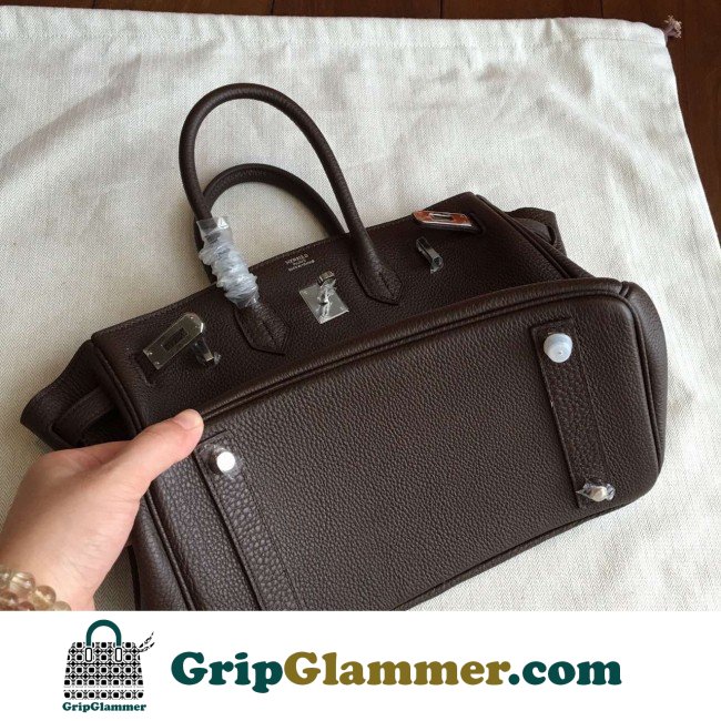 Hermes Cafe Clemence Birkin 25cm Lushentic Grade Replica - Image 2