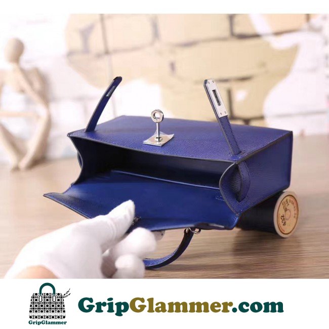 Hermes Electric Blue Epsom Kelly Mini II 20cm Lushentic AAAAA Grade Replica - Image 2