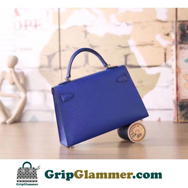 Hermes Electric Blue Epsom Kelly Mini II 20cm Lushentic AAAAA Grade Replica - Image 5