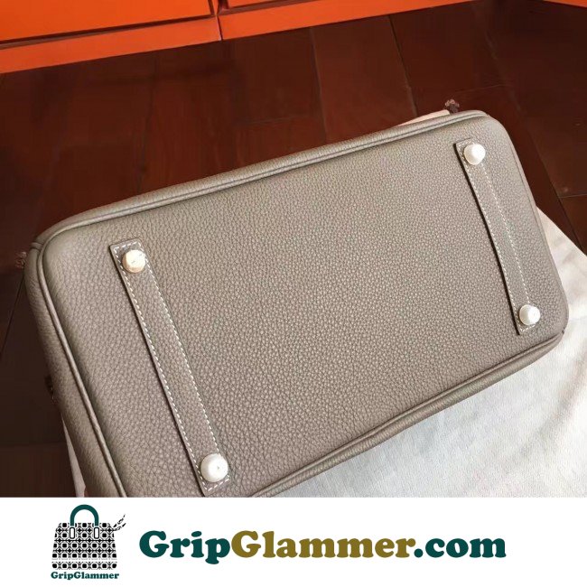 Hermes Etoupe Clemence Birkin 40cm Lushentic AAAAA Grade Replica - Image 2