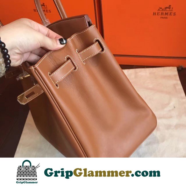 Hermes Gold Swift Birkin 35cm Lushentic AAAAA Grade Replica - Image 4