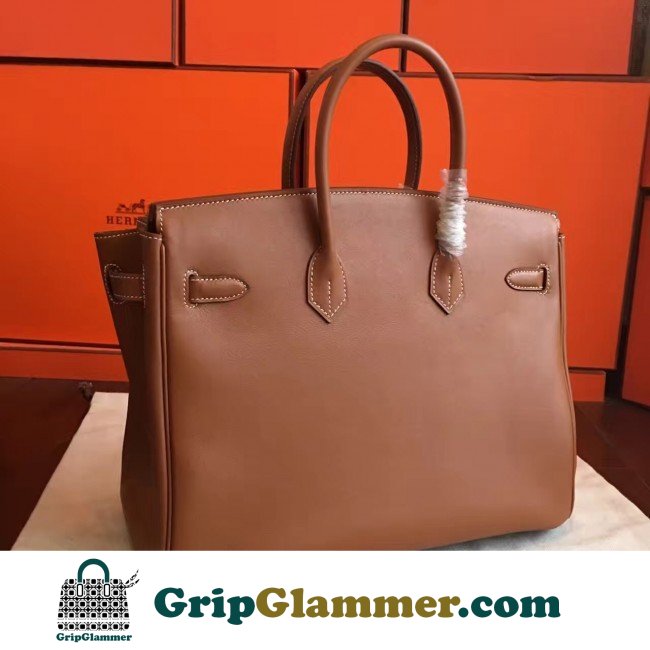 Hermes Gold Swift Birkin 35cm Lushentic AAAAA Grade Replica - Image 5