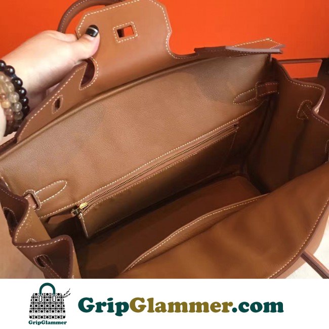 Hermes Gold Swift Birkin 35cm Lushentic AAAAA Grade Replica - Image 8