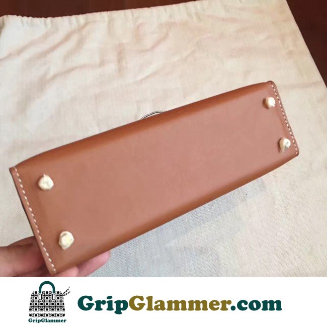 Hermes Gold Swift Kelly Mini II 20cm Lushentic AAAAA Grade Replica - Image 4