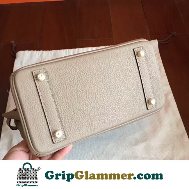 Hermes Grey Clemence Birkin 25cm Lushentic Grade Replica - Image 3