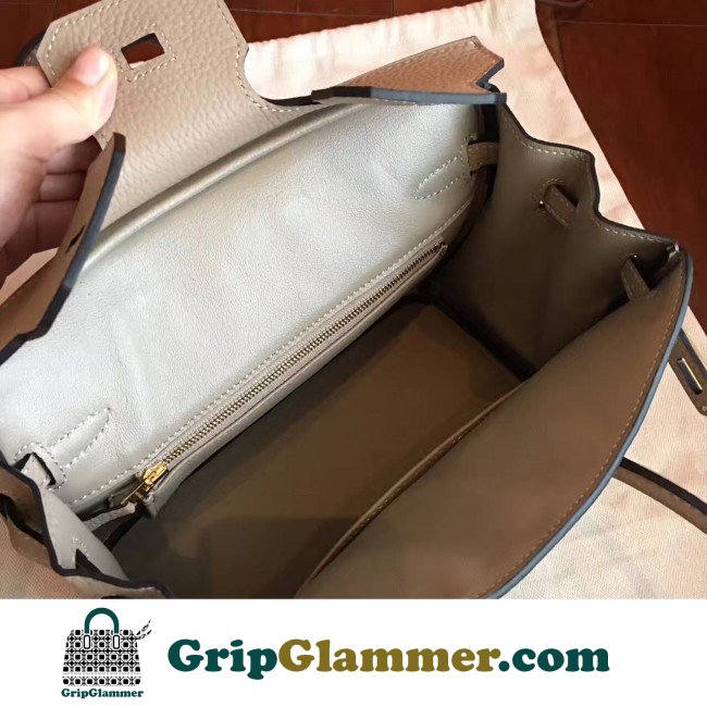Hermes Grey Clemence Birkin 25cm Lushentic Grade Replica - Image 2