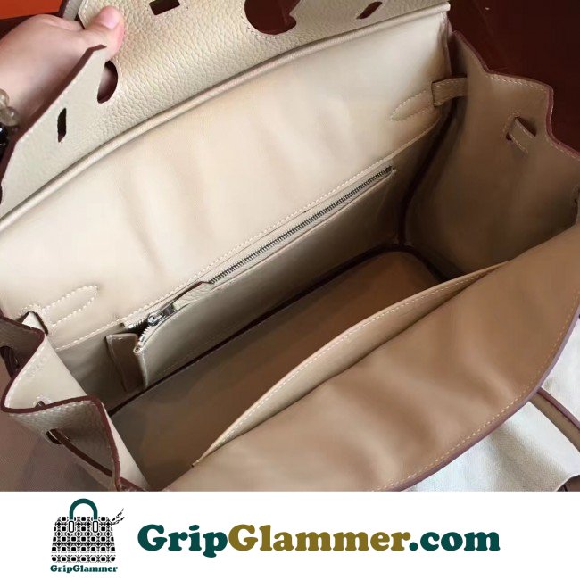 Hermes Ivory Clemence Birkin 35cm Lushentic AAAAA Grade Replica - Image 7