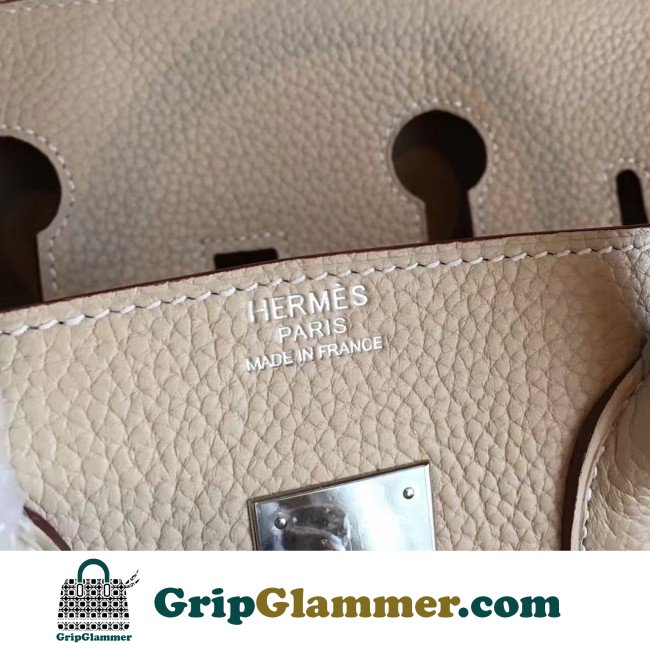 Hermes Ivory Clemence Birkin 35cm Lushentic AAAAA Grade Replica - Image 8