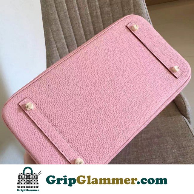 Hermes Pink Clemence Birkin 30cm Lushentic AAAAA Grade Replica - Image 5