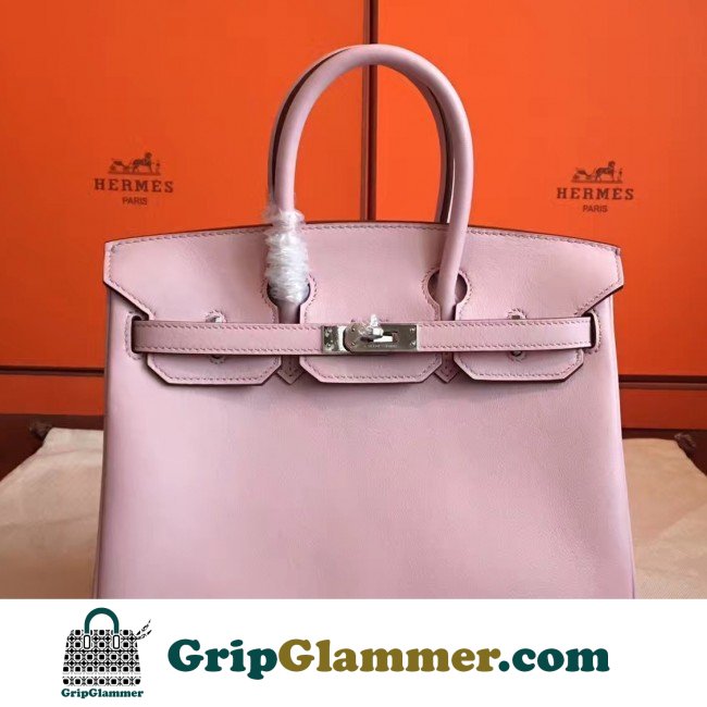 Hermes Rose Dragee Swift Birkin 25cm Lushentic Grade Replica - Image 3