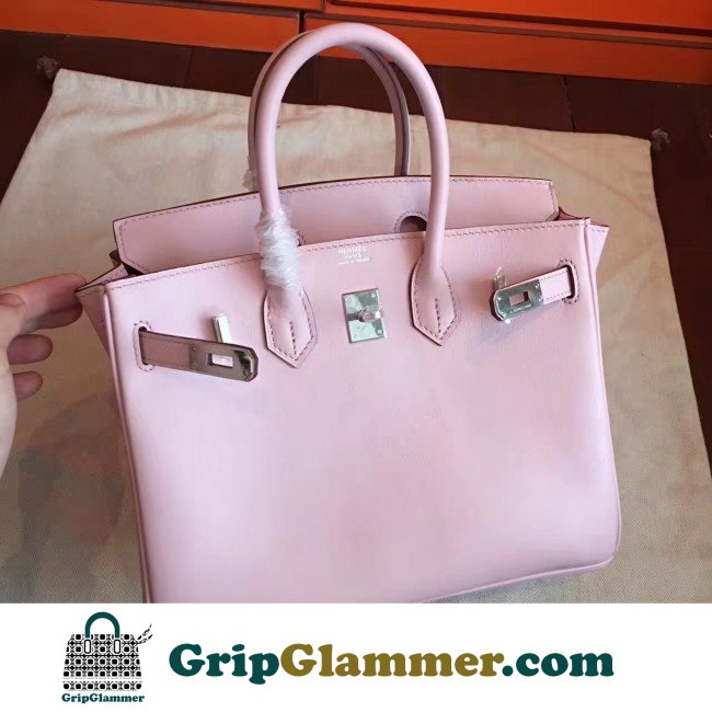 Hermes Rose Dragee Swift Birkin 25cm Lushentic Grade Replica - Image 5