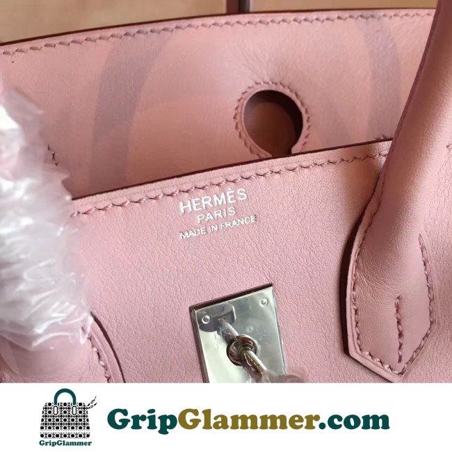 Hermes Rose Dragee Swift Birkin 25cm Lushentic Grade Replica - Image 9