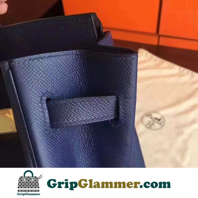 Hermes Sapphire Epsom Birkin 30cm Lushentic AAAAA Grade Replica - Image 3