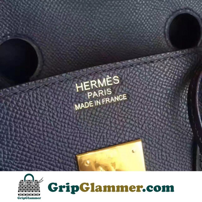 Hermes Sapphire Epsom Birkin 30cm Lushentic AAAAA Grade Replica - Image 4