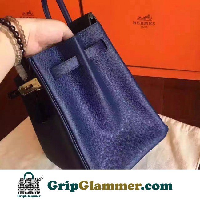Hermes Sapphire Epsom Birkin 30cm Lushentic AAAAA Grade Replica - Image 5