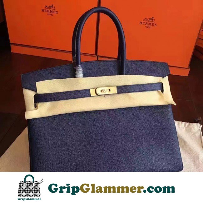 Hermes Sapphire Epsom Birkin 30cm Lushentic AAAAA Grade Replica