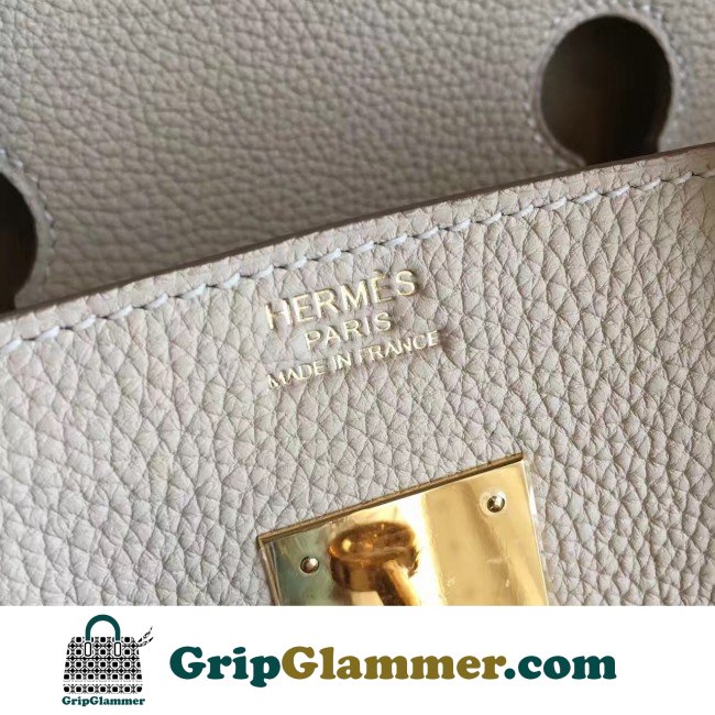 Hermes Beige Clemence Birkin 30cm Lushentic AAAAA Grade Replica - Image 2