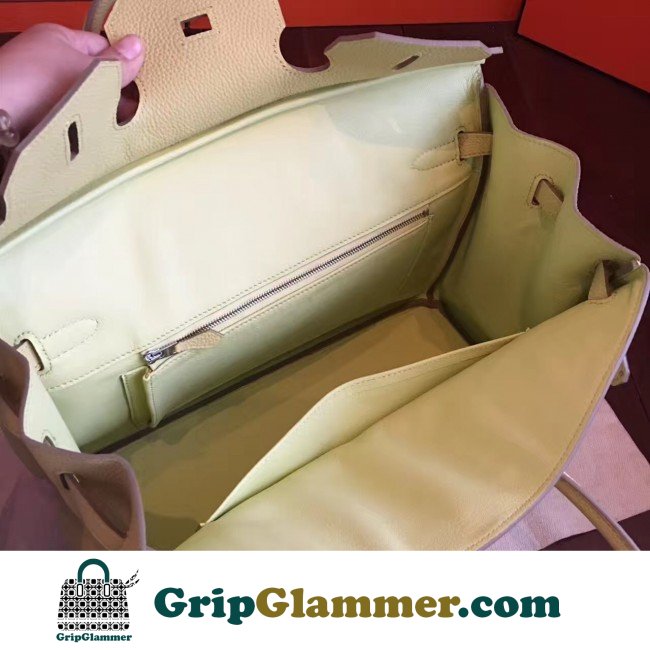 Hermes Curry Clemence Birkin 35cm Lushentic AAAAA Grade Replica - Image 2