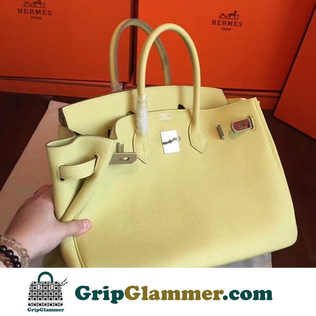 Hermes Curry Clemence Birkin 35cm Lushentic AAAAA Grade Replica - Image 3