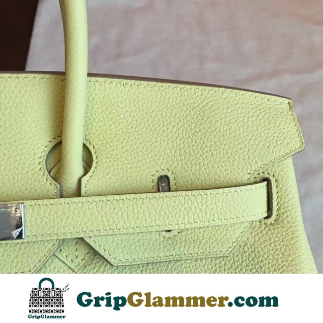 Hermes Curry Clemence Birkin 35cm Lushentic AAAAA Grade Replica - Image 5