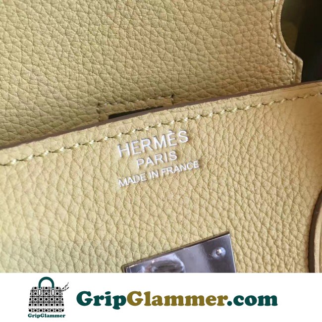 Hermes Curry Clemence Birkin 35cm Lushentic AAAAA Grade Replica - Image 6
