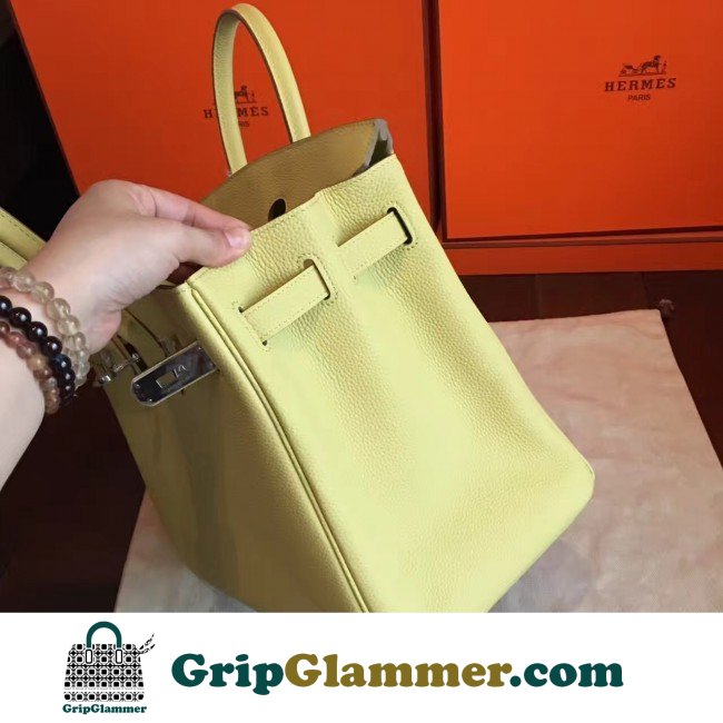 Hermes Curry Clemence Birkin 35cm Lushentic AAAAA Grade Replica - Image 7