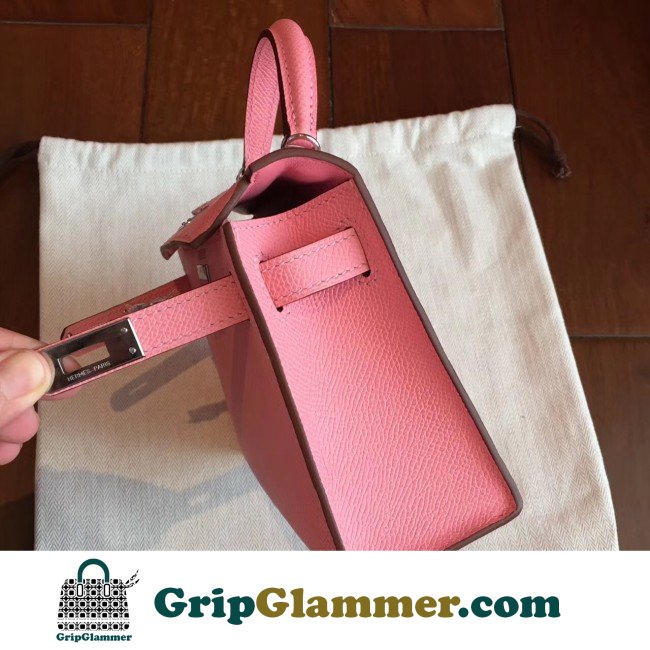 Hermes Rose Confetti Epsom Kelly Mini II 20cm Lushentic AAAAA Grade Replica - Image 2