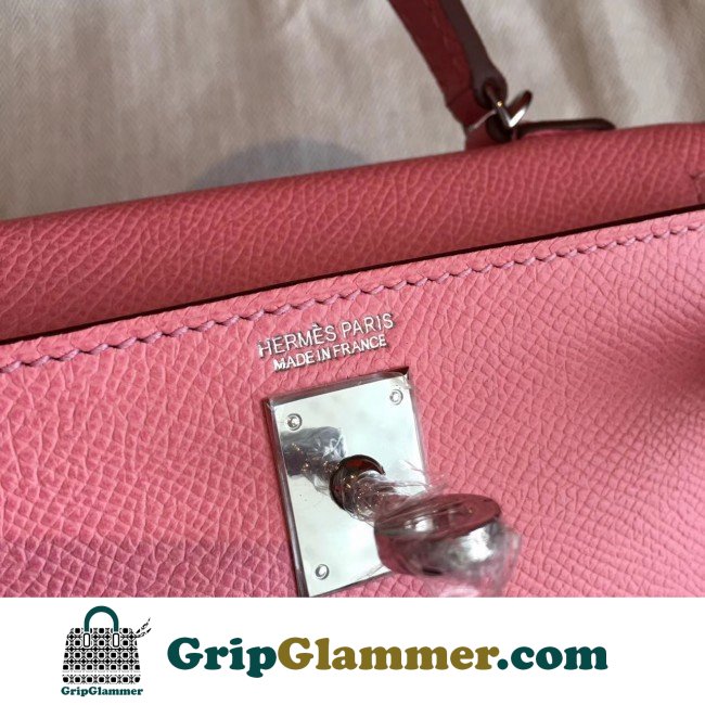 Hermes Rose Confetti Epsom Kelly Mini II 20cm Lushentic AAAAA Grade Replica - Image 3