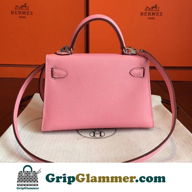 Hermes Rose Confetti Epsom Kelly Mini II 20cm Lushentic AAAAA Grade Replica - Image 4