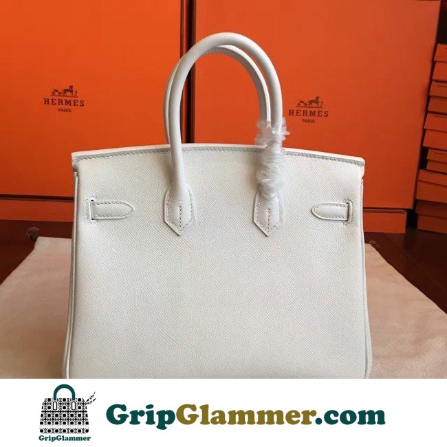 Hermes White Epsom Birkin 25cm Lushentic AAAAA Grade Replica - Image 4