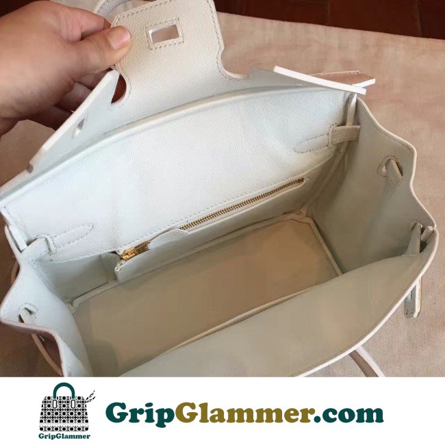 Hermes White Epsom Birkin 25cm Lushentic AAAAA Grade Replica - Image 5