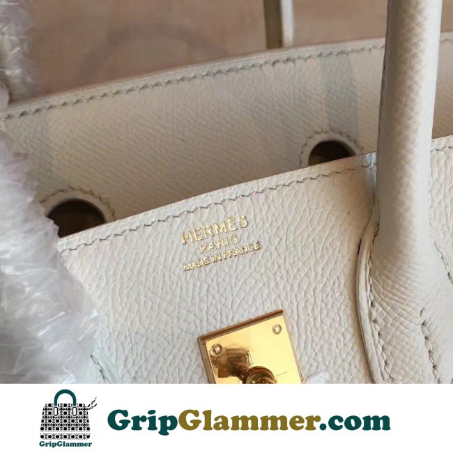 Hermes White Epsom Birkin 25cm Lushentic AAAAA Grade Replica - Image 2