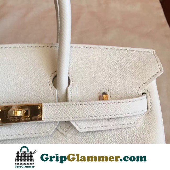 Hermes White Epsom Birkin 25cm Lushentic AAAAA Grade Replica - Image 8