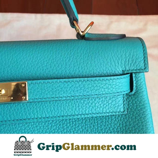 Hermes Blue Paon Clemence Kelly Retourne 28cm Lushentic AAAAA Grade Replica - Image 4